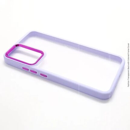 Fashion Transparent Back with Colored Frame Cover for Redmi Note 11