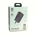 Green Lion Dual PD and QC GaN Charger with USB-C to USB-C Cable