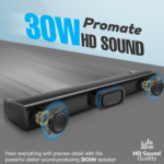 Promate 30W BassBoost SoundBar with Subwoofer
