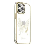 iPhone 14 Pro Green Lion Nature 2 Butterfly Case