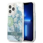 iPhone 14 Pro Guess Flower Liquid Glitter Case