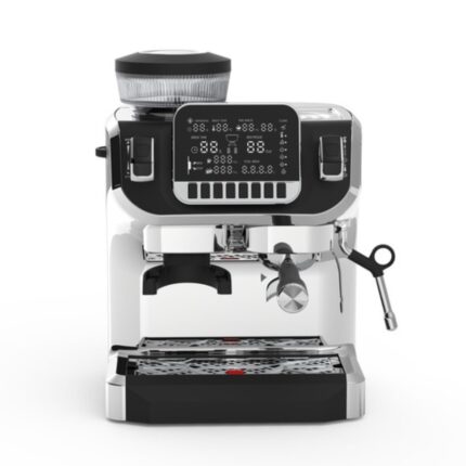 Lepresso Espresso Coffee Maker with Bean Grinder and LCD Display