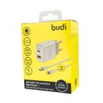 Budi 33W Dual USB-C PD Mini Gan Wall Charger + 65W USB-C PD Fast Charge Cable - Image 2