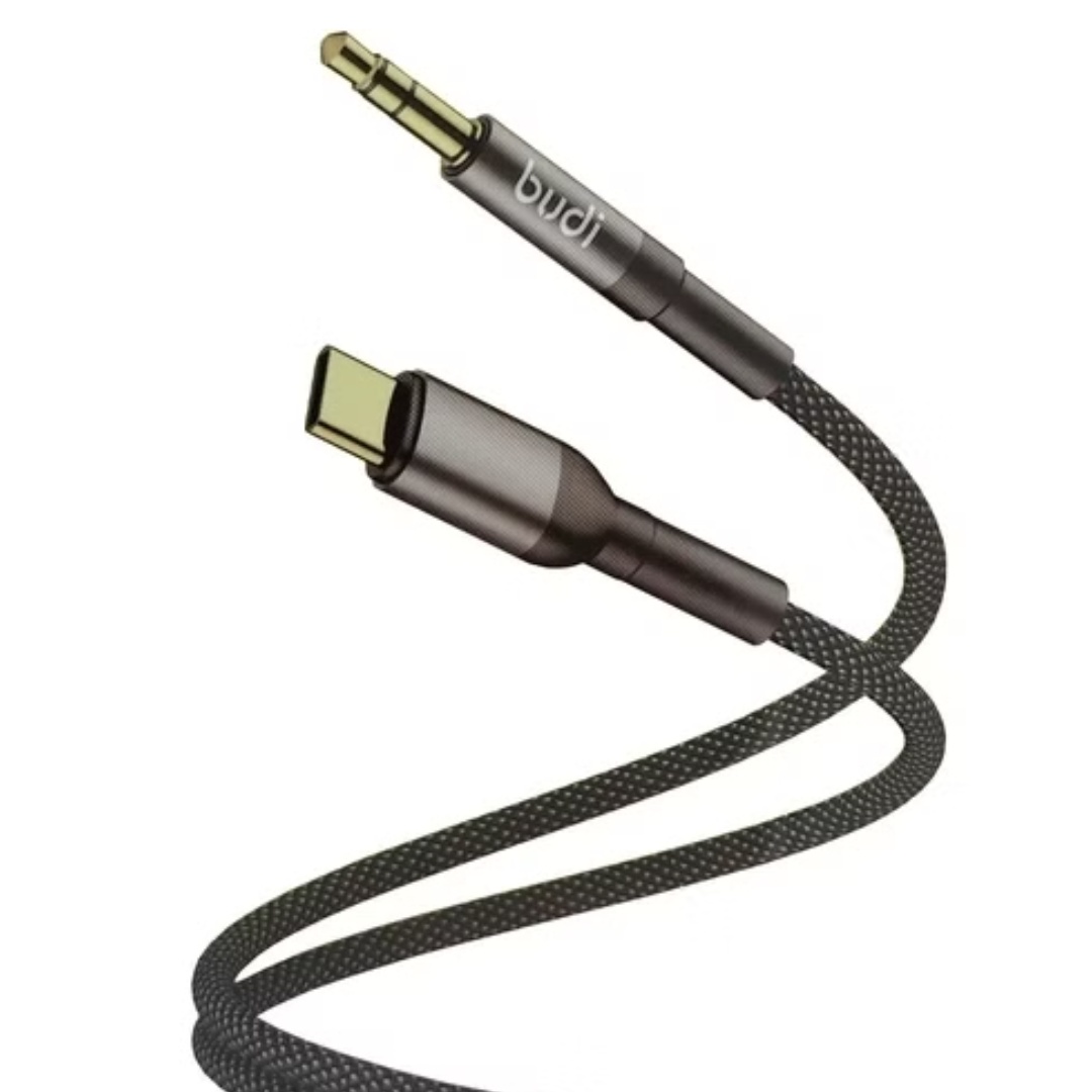Budi-USB-C-To-AUX-Connector-Cable.jpg Budi USB-C To AUX Connector Cable - Image 1