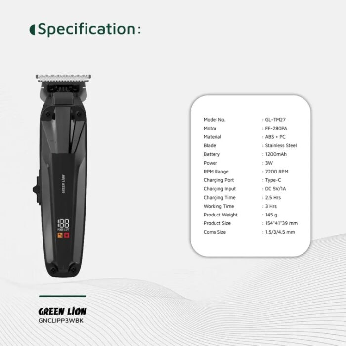 Green Lion Clip Master Professional Hair Clipper - Image 8