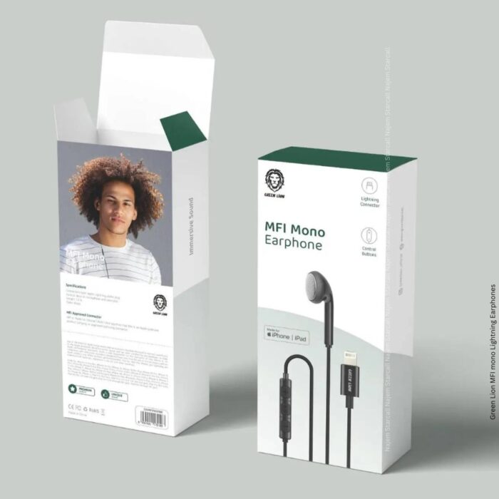 Green Lion MFI mono Lightning Earphone - Image 2