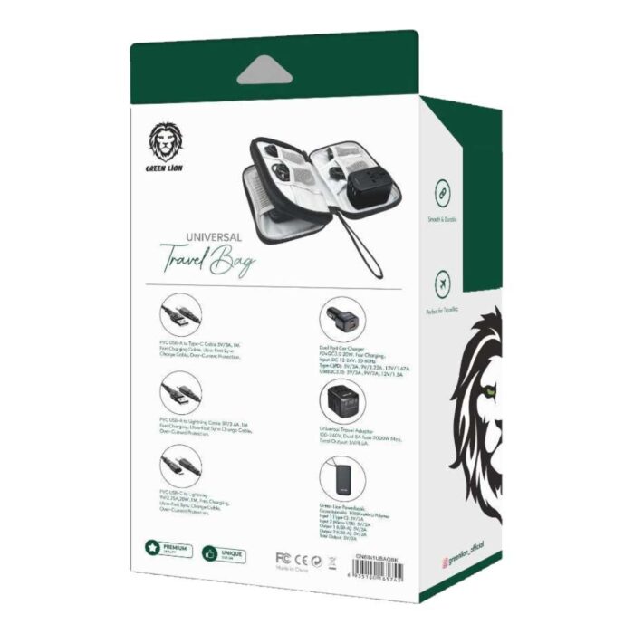 Green Lion 6 in 1 Travel Bag - Image 3