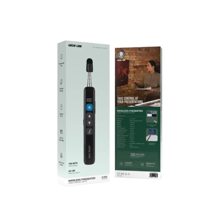 Green Lion Wireless Presenter with Retractable Pointer - Image 2