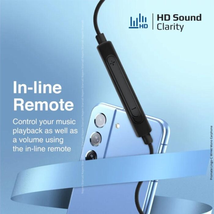 Promate Lingo-C Wired Mono Earphone - Image 4