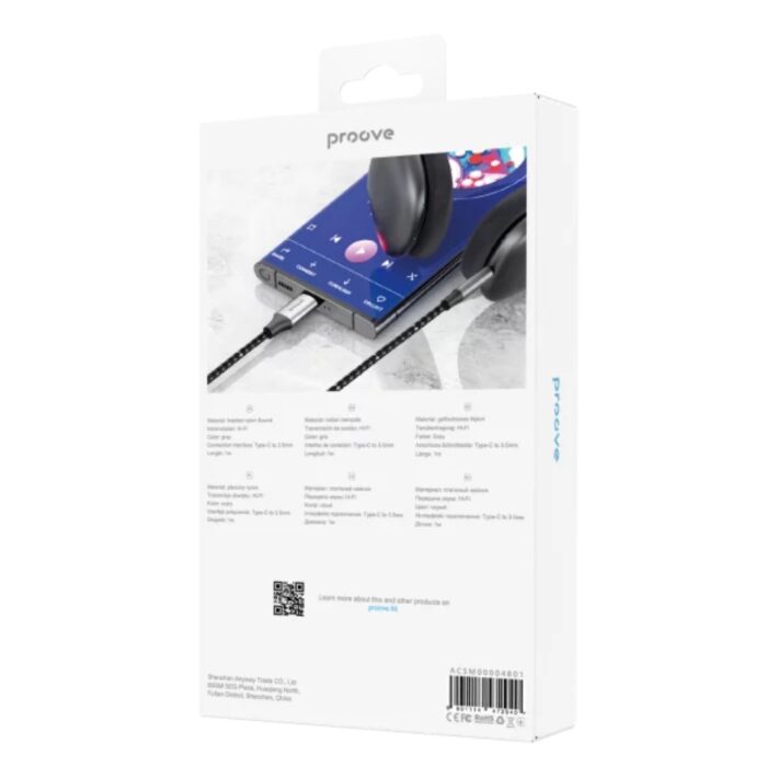 Proove Soundmesh Cable AUX Type-C to 3.5mm - Image 2