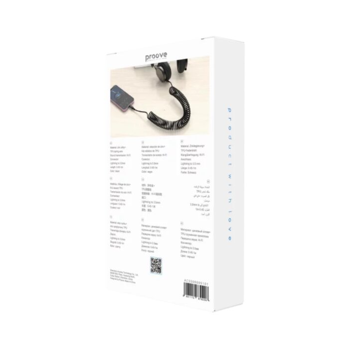 Proove Steel Spring Cable AUX Lightning to 3.5 - Image 3