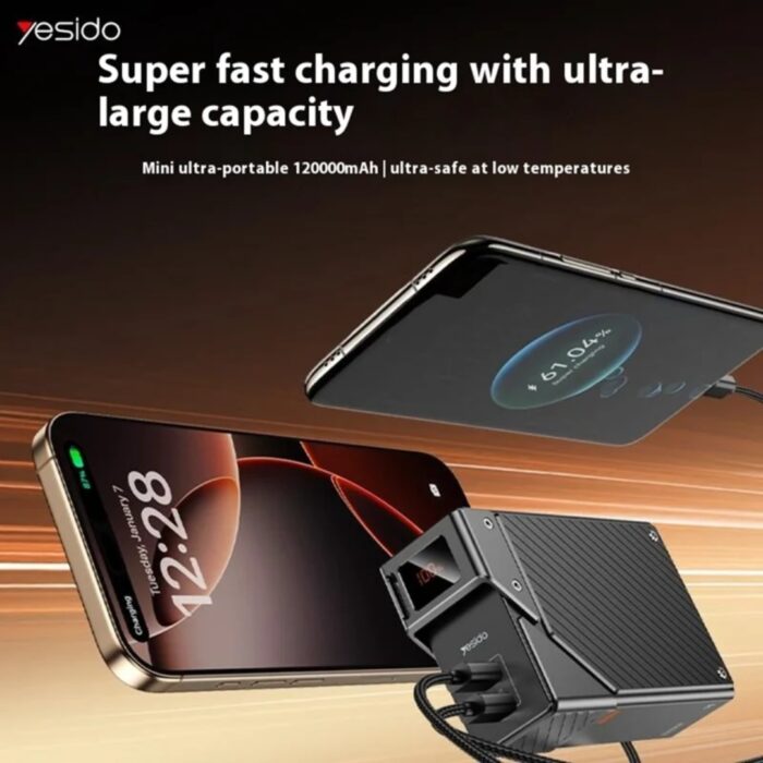 Yesido YP76 20000mAh Power Bank 65W Fast Charging - Image 9