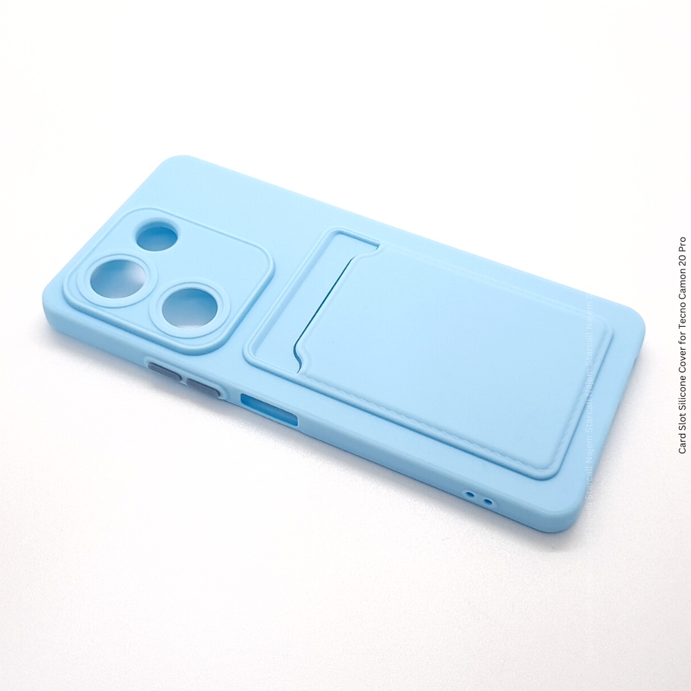 xr:d:DAFcRXaID4k:1441,j:2682286465986570054,t:23060912 Card Slot Silicone Cover for Tecno Camon 20 Pro - Image 1
