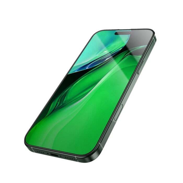 Green Lion 3D Silicone Plus High Definition Edge Glass for iPhone 16 Pro - Image 2