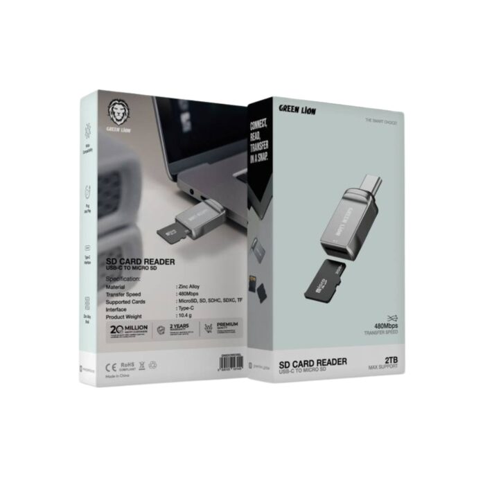 Green Lion SD Card Reader USB-C to Micro SD - Image 3