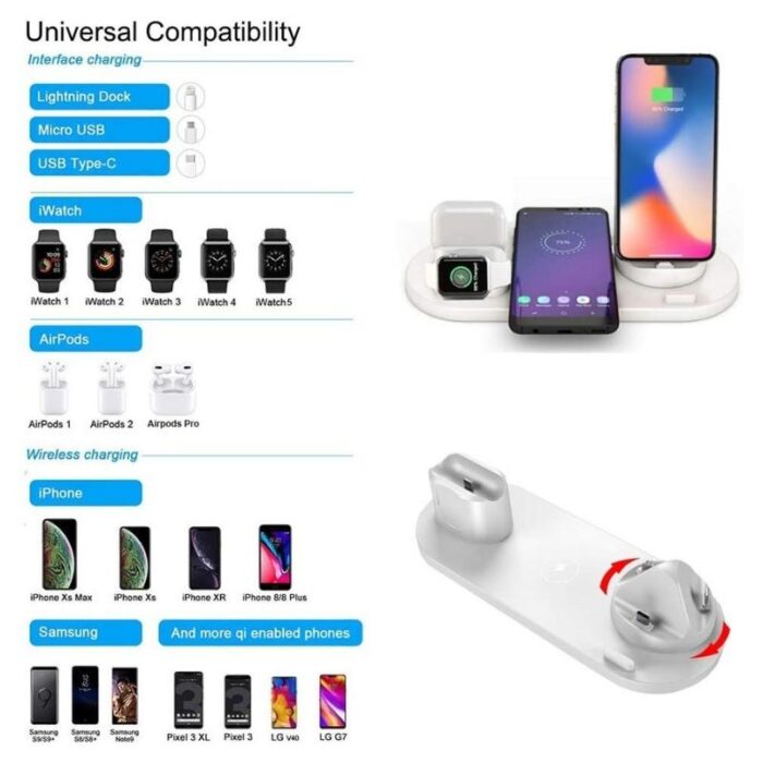 Piblue 6 in 1 Charger Stand - Image 4
