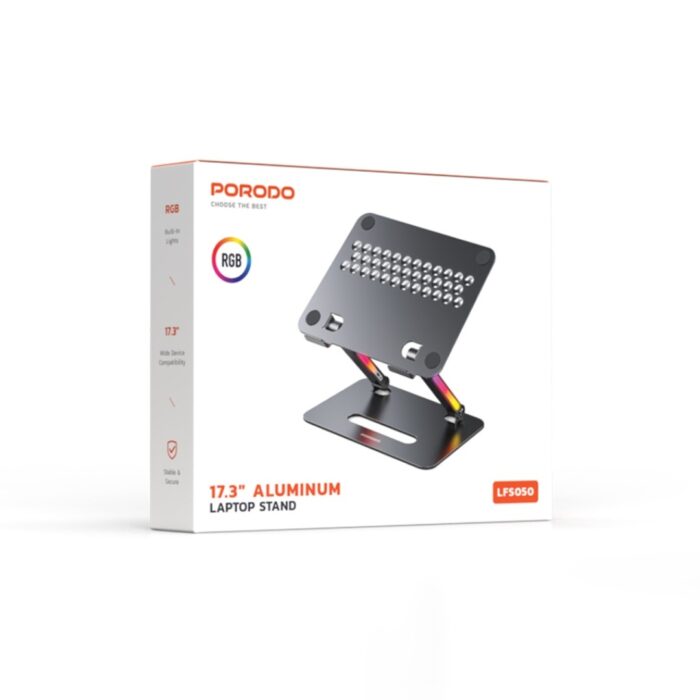 Porodo 17.3" Aluminum Laptop Stand LFS050 - Image 2