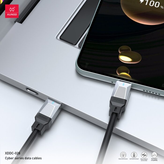 Xundd Cyber Zinc Alloy Data Cable Usb A to C XDDC-028 - Image 2