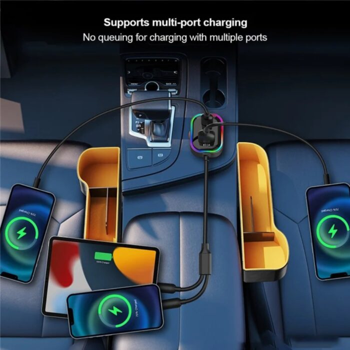 Xundd XDCH-106 Car Charger - PD30W Dual Cable Auto Adapter Fast Charging - Image 5
