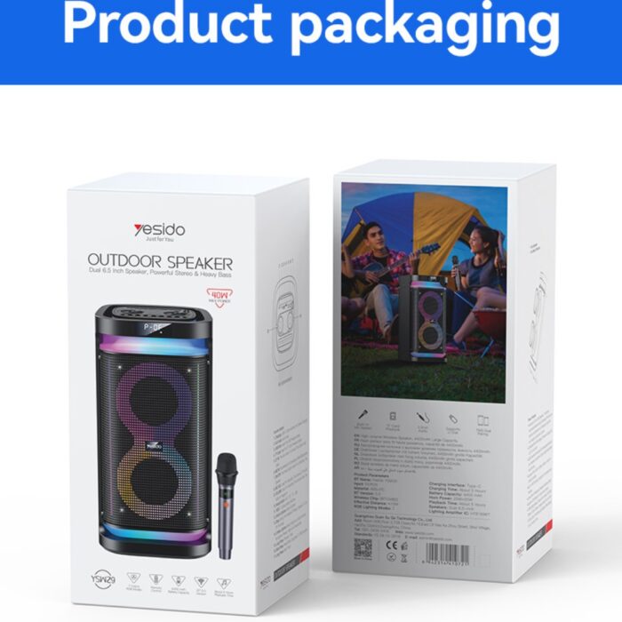 Yesido YSW29 Speaker RGB Light With Microphone - Image 3