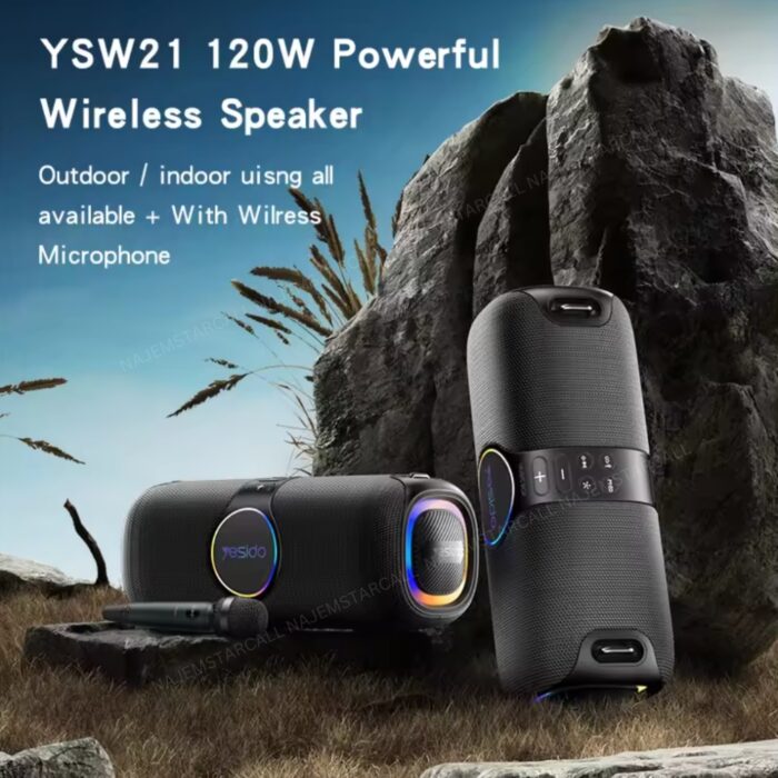 Yesido 120W Wireless RGB Light Speaker YSW21 - Image 2