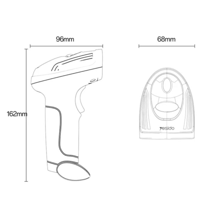 Yesido Barcode Scanner EC21 - Image 8