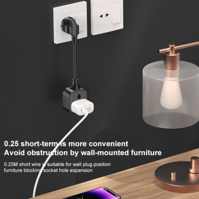 Yesido MC31 EU Plug to Universal Plug Power Extension Cable - Image 4