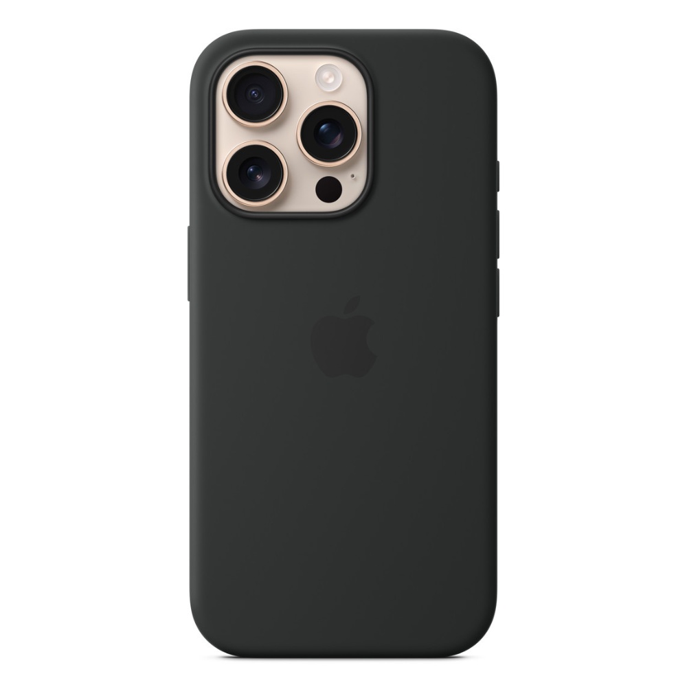 iPhone-16-Pro-Silicone-Case-with-MagSafe-by-Apple-Black.jpg iPhone 16 Pro Max Silicone Case - Image 1