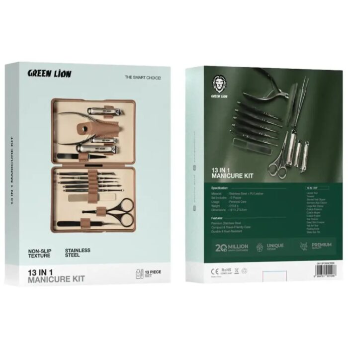 Green Lion 13 in 1 Manicure Kit - Image 2