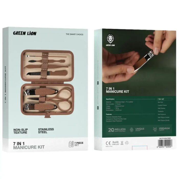 Green Lion 7 in 1 Manicure Kit - Image 2