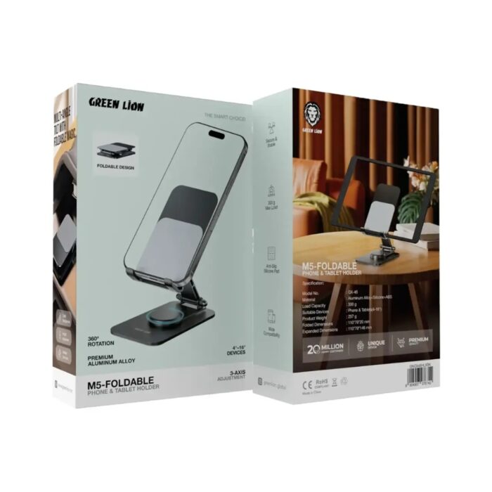 Green Lion M5-Foldable Phone & Tablet Holder - Image 2