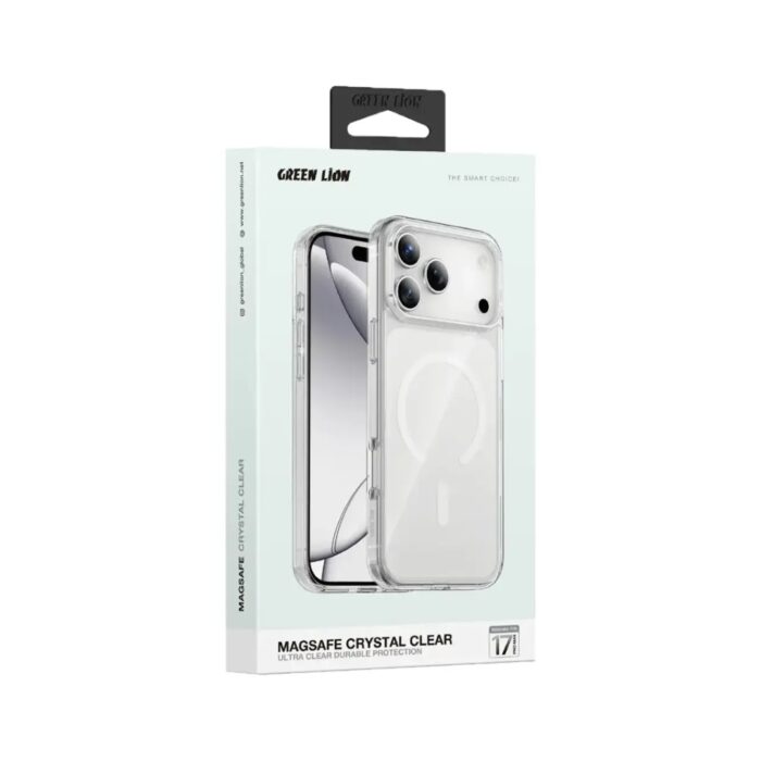 Green Lion MagSafe Crystal Clear Case for iPhone 17 Pro - Image 3
