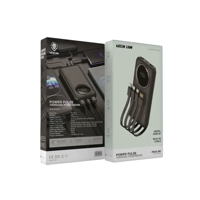 Green Lion Power Pulse 10000mAh Power Bank - Image 3