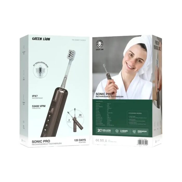Green Lion Sonic Pro Rechargeable Toothbrush - Image 3