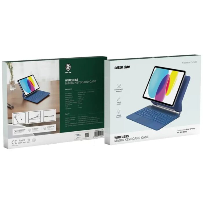 Green Lion Wireless Magic Keyboard Case for iPad 10th Gen, 11" A16 (2025) - Image 5
