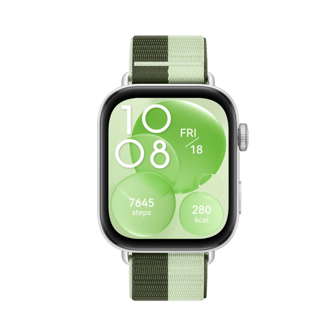 HUAWEI-QuickLink-Dark-Green-and-Light-Green-2.jpg HUAWEI QuickLink Strap For Huawei Fit 4 / 4Pro - Image 1