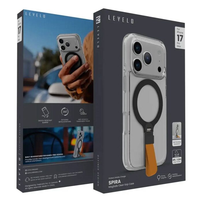 Levelo Spira Magsafe Grip Case for iPhone 17 Pro Max - Image 12