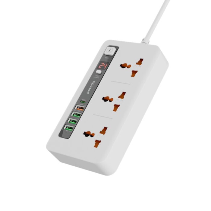 Porodo Multi-Port Power HUB 4 USB-A/USB-C Ultimate Home & Office Kit 2M - Image 3