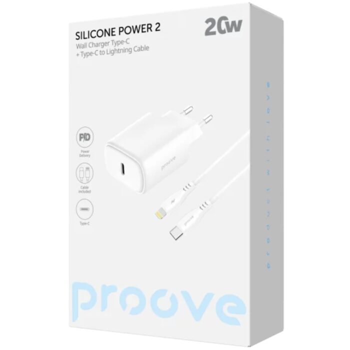 Proove Silicone Power 2 Type-C 20W + Type-C to Lightning 27W (1m) - Image 5