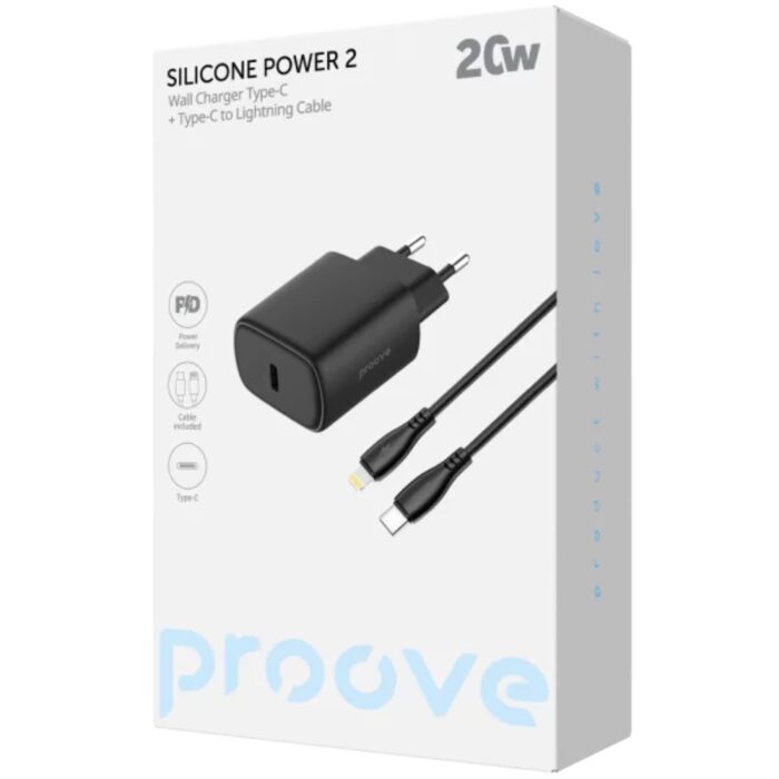 Proove Silicone Power 2 Type-C 20W + Type-C to Lightning 27W (1m) - Image 12