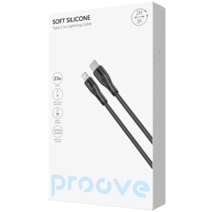 Proove Soft Silicone Type-C to Lightning Cable 27W 2m - Image 2