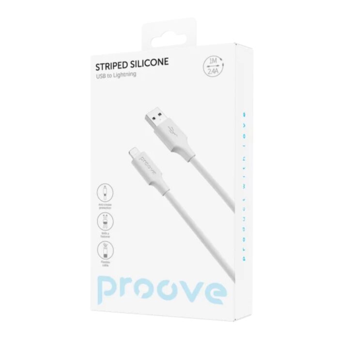 Proove Striped Silicone USB to lightning (1m) - Image 5