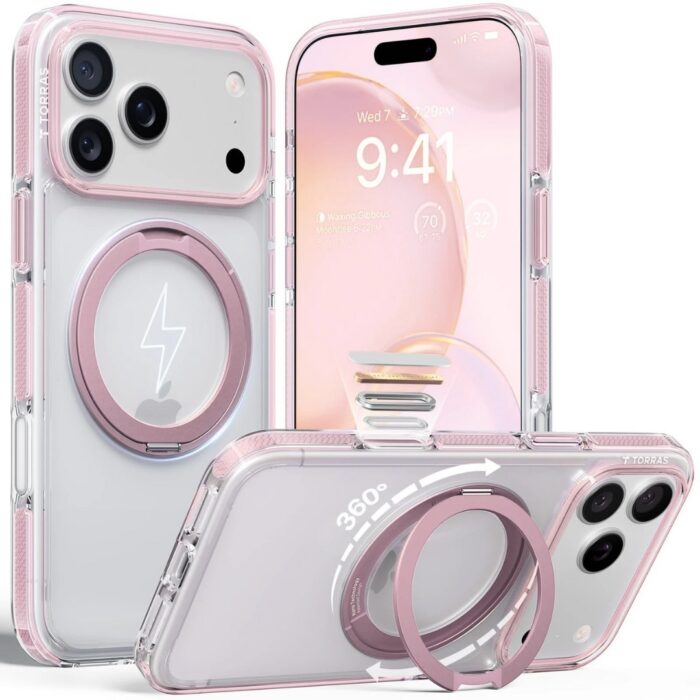 TORRAS 360 Magnetic Stand Case for iPhone 17 Pro Max - Image 2