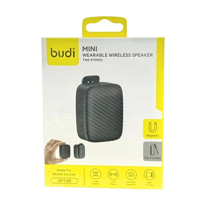 Budi Mini Wearable Wireless Speaker Tws Stereo - Image 3