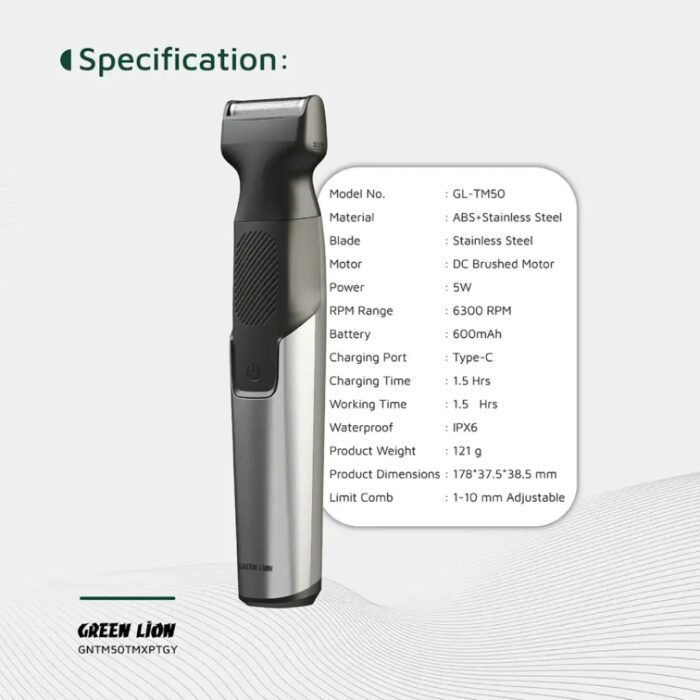 Green Lion 3 In 1 Expert Hair Trimmer & Shaver - Image 4