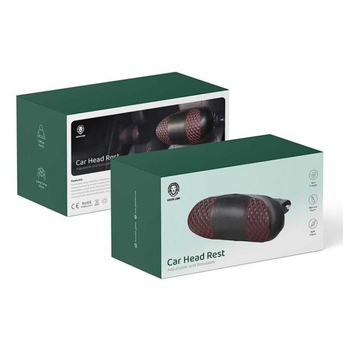 Green Lion Car Head Rest - Image 3