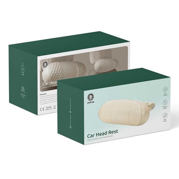 Green Lion Car Head Rest - Image 2