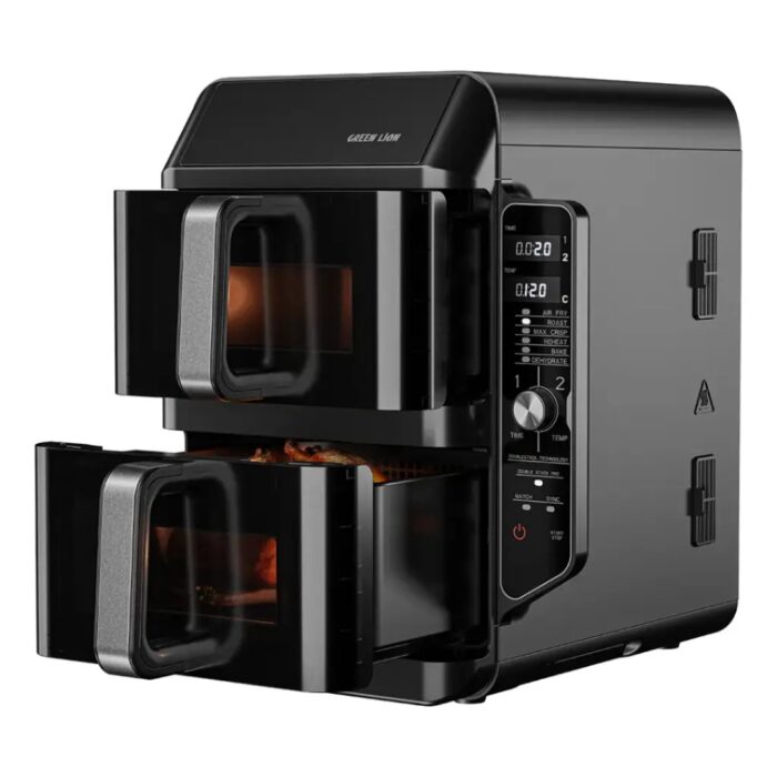 Green Lion Double-Decker Pro Digital Air Fryer 10.2L - Image 3