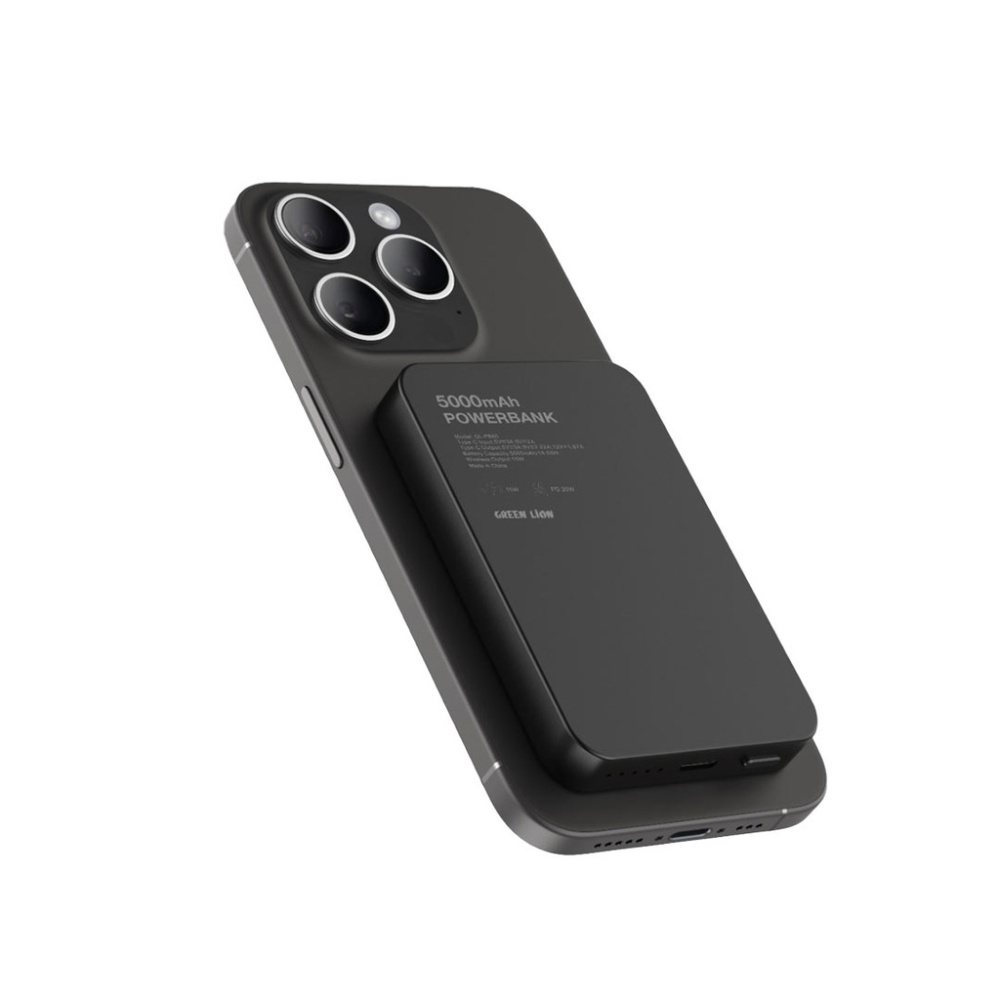 Green-Lion-GL-MAG-5-5000mAh-Powerbank-Black.jpg Green Lion GL-MAG 5 5000mAh Powerbank - Image 1
