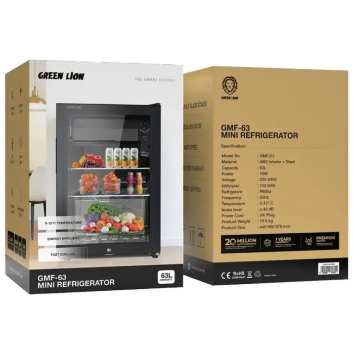 Green Lion GMF-63 Mini Refrigerator 63L - Image 2